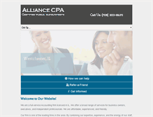 Tablet Screenshot of alliancecpa.com